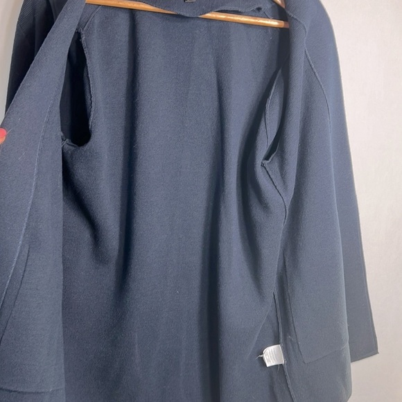 J. Crew Navy Sweater Blazer size M - Picture 6 of 8